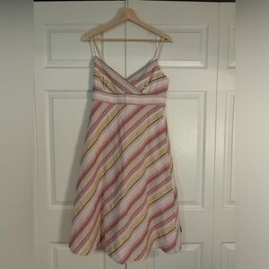 J. Crew seersucker midi dress